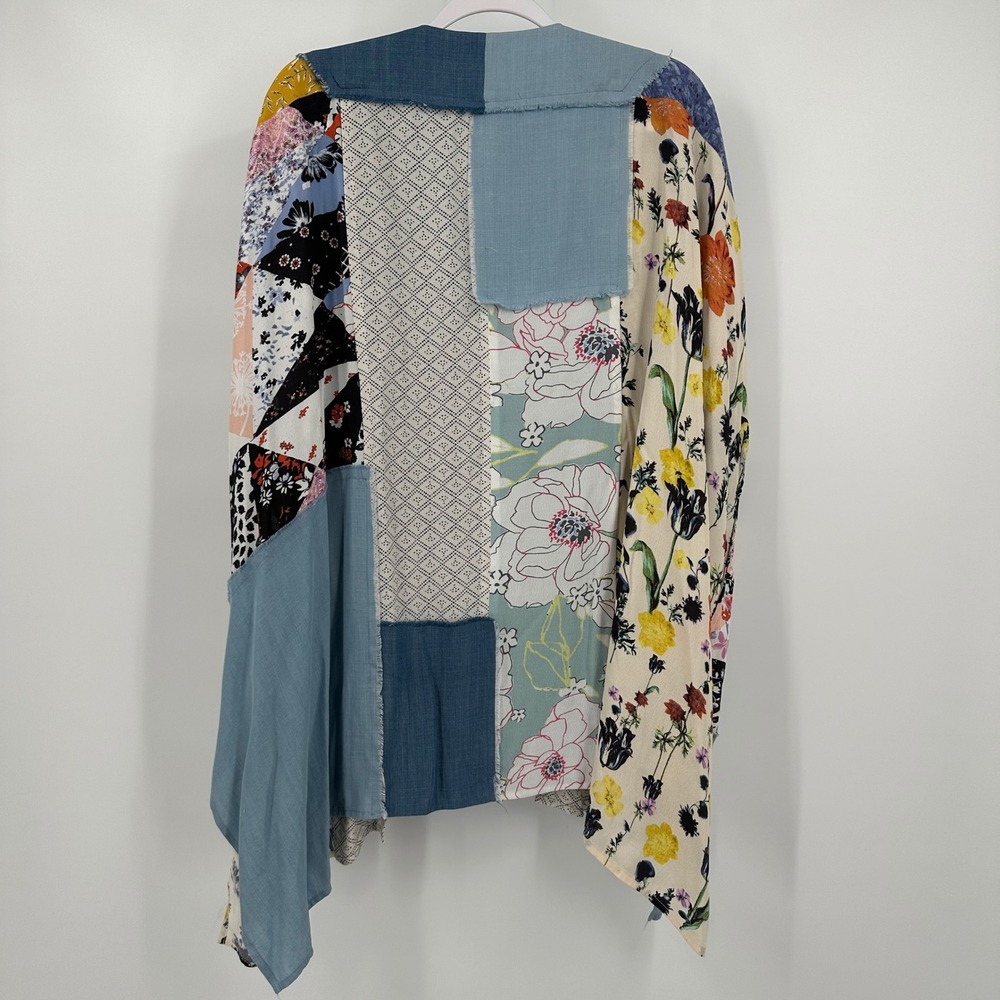 John Mark Womens Boho Patchwork Kimono Jacket Siz… - image 2